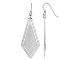 Sterling Silver Geometric Etched Dangle Earrings